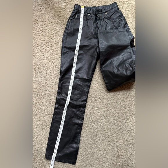 Wilson’s Genuine Leather High-Waist Straight Leg Pants | Black Vintage Luxury - Picture 12 of 13